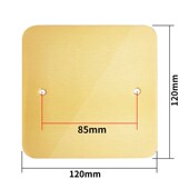 国际电工地插不锈钢盖板 式 防水金属盖罩 铜拉丝款