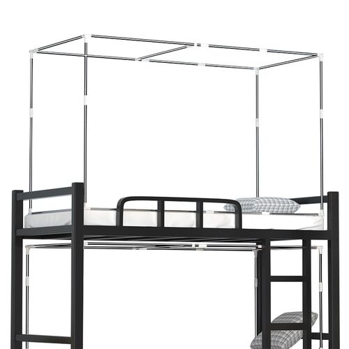 学生宿舍可伸缩床帘支架寝室上下铺蚊帐杆不锈钢架子床铺支撑杆子