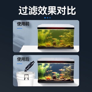 陶瓷鱼缸过滤器外置鱼池增氧古法养鱼水循环圆形鱼缸专用过滤桶器