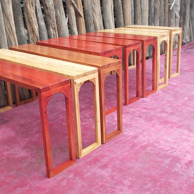 老榆木条案玄e关桌新中式供桌台书桌实木窄桌条几简约靠墙长餐桌