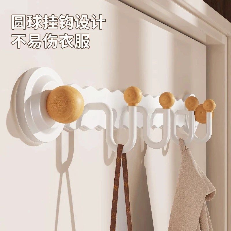 吸盘挂钩免打孔排钩门后挂衣架厨房卫生间玄关衣架挂墙式置物架,收纳整理,挂钩/粘钩,淘宝优惠券,粉丝福利购,淘宝优惠卷