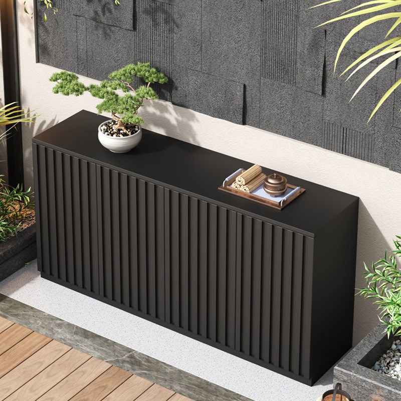 户外全铝合金储物柜别墅室外花园阳台防水防晒杂U物收纳柜操作台