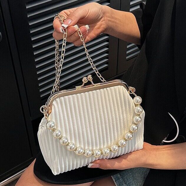 跨境复古夹口包包女bags