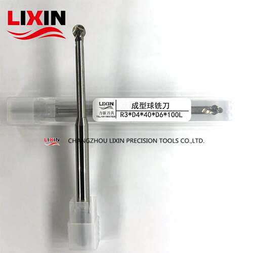 现货加长棒棒糖铣刀铝用成型球头铣刀 R3*D4*40*D6*100L 倒角铣刀