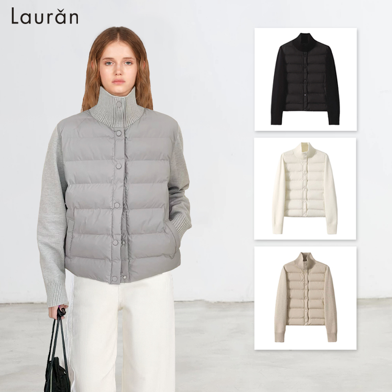 现货/大爆款针织排骨棉服外套女