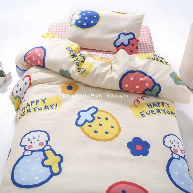 幼儿园被子三件套儿童午睡被褥床上用品六件套纯棉入园夏季