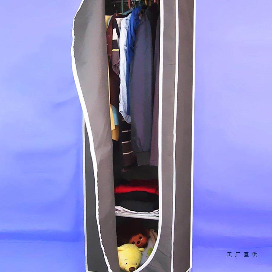 衣柜简易衣柜布艺单人组装宿舍出租房家用加固钢架结实耐用小衣橱