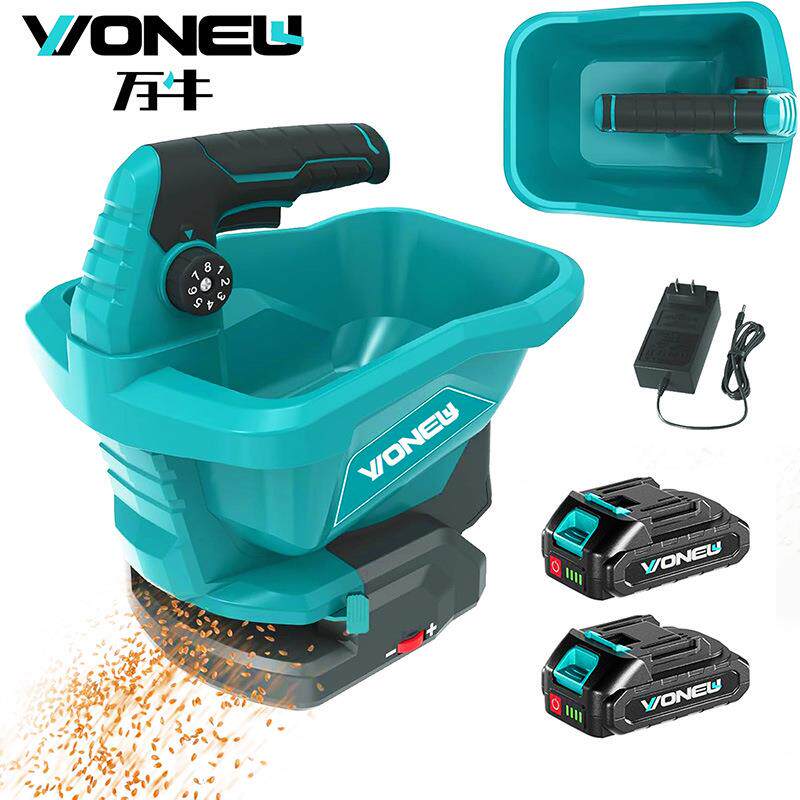 万牛锂电播种机农用大容量施肥投料一体机大豆蔬菜籽手提式播种器