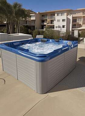 户外按摩浴缸大池6人水疗按摩浴缸户外泡澡池亚克力泳池Bathtub