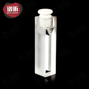 10mm石英密闭式微量比色皿/容量700ul/白壁微量斜口/出口级