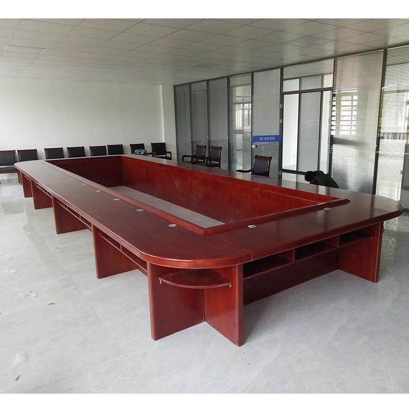 #大型会议桌椭圆形会议桌油漆商务多人办公桌会议室桌椅大会议