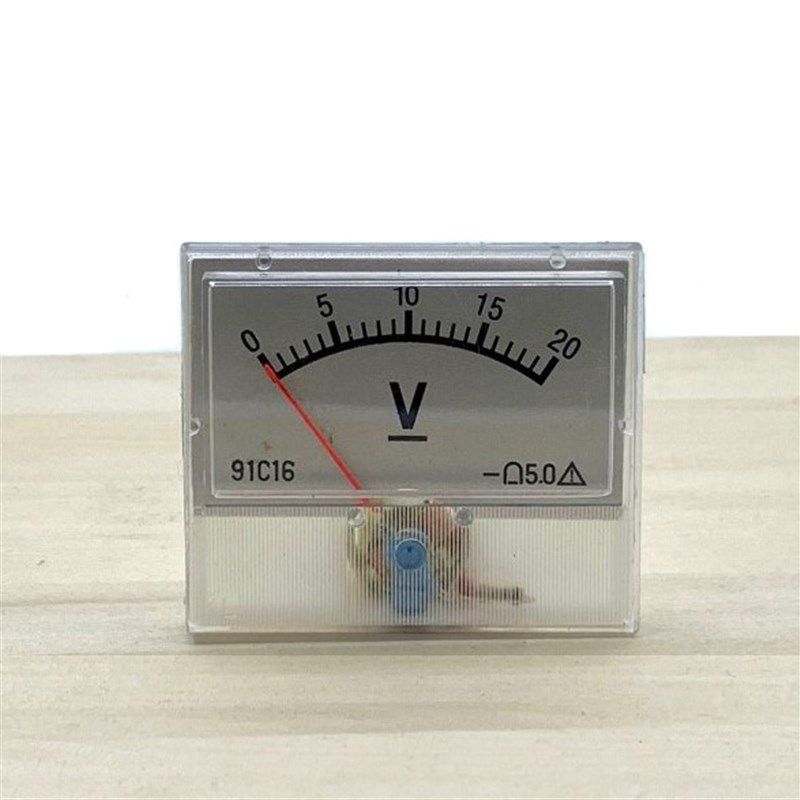 指针式91C16直流电流电压表20A30A50A100A 30V50V逆变器充电机器