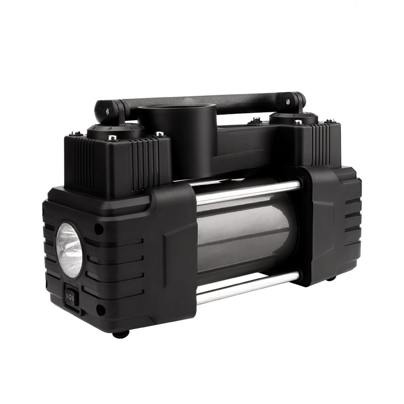 便携式12V汽车车载电动充气泵双缸高压自动打气泵堵水气囊专用