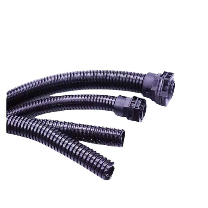 管螺纹电线套管口穿线阻燃双开pa66管护尼龙线波纹管电缆