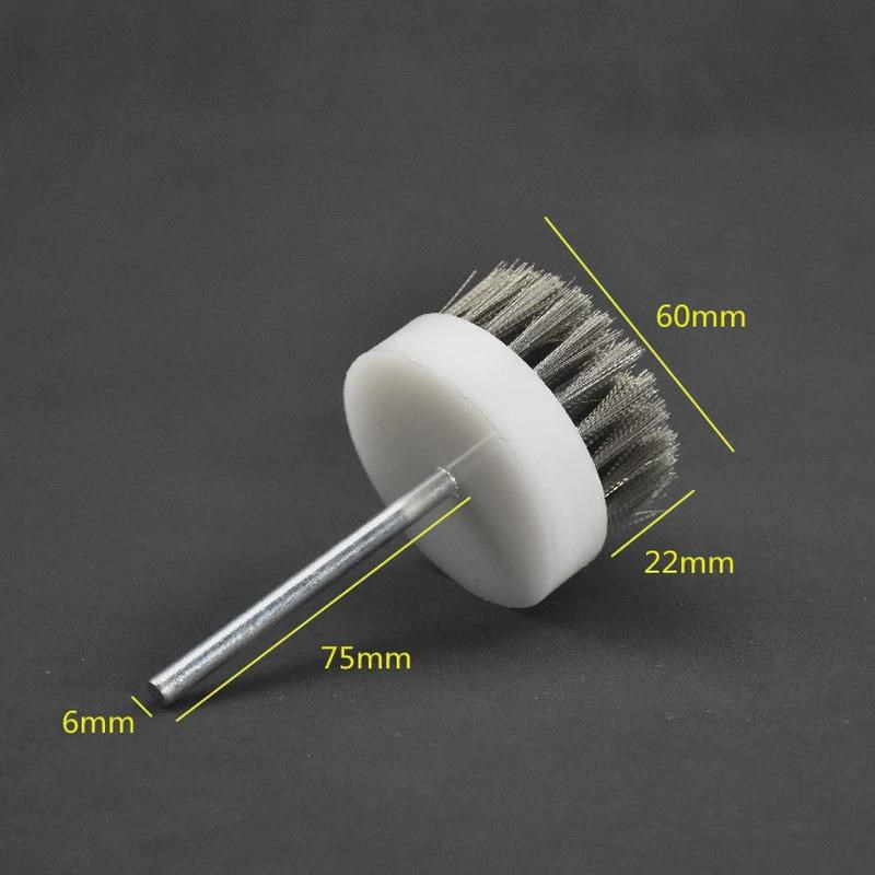 柄钢丝轮带圆盘电动不锈钢丝刷金属除锈去毛刺木雕根雕铜丝打新款