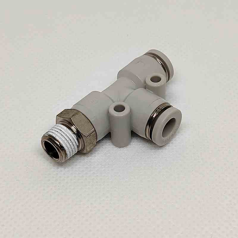 PED4M5亚德客PED6M5/01/02/03/04T型侧螺纹三通接头PED8/ped10/12