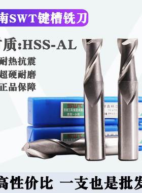 西南swt白钢2刃直柄立铣刀键槽二刃双刃超硬1-40mm 1.5 2 3 4 5 6