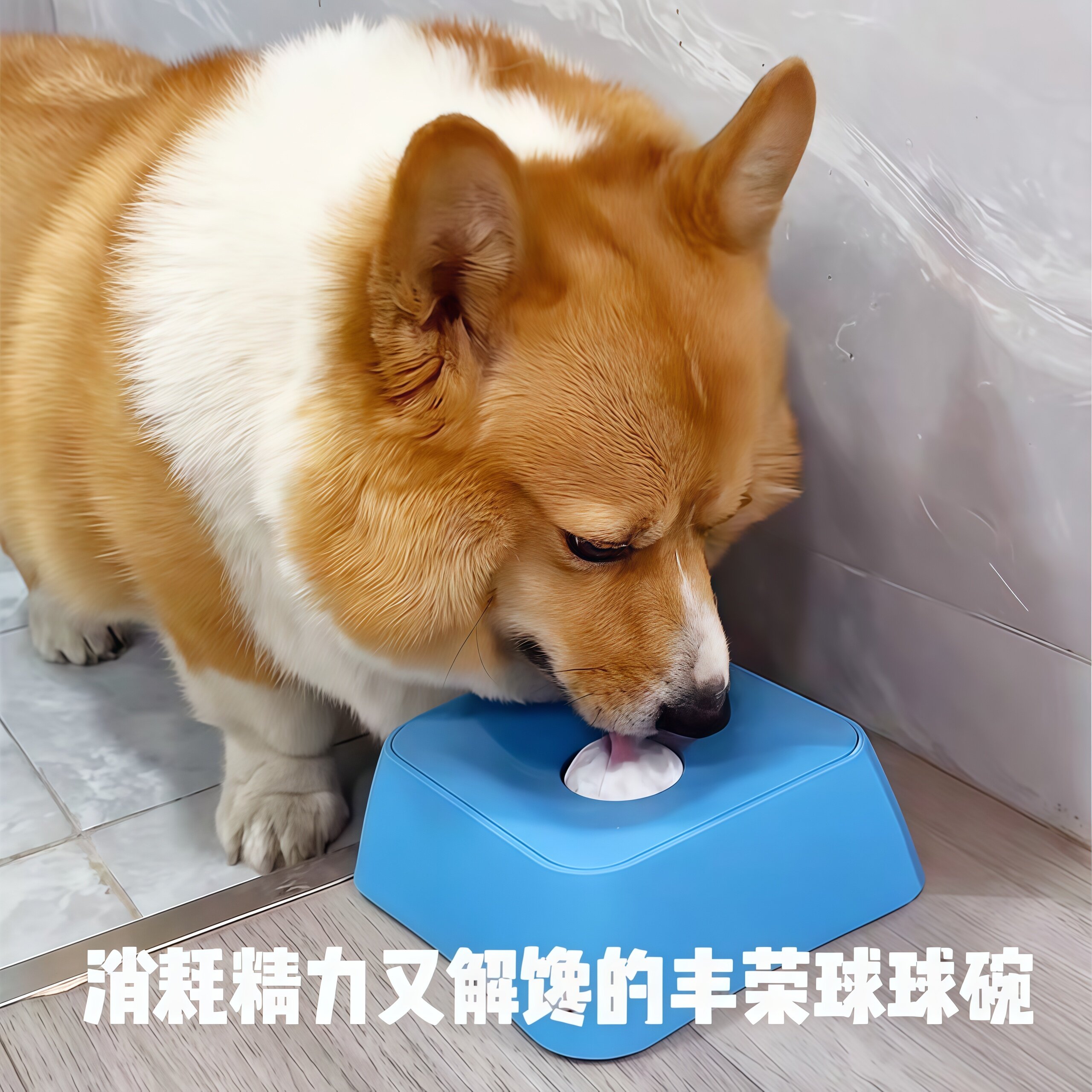 宠物酸奶舔食碗防滑球慢食碗图片