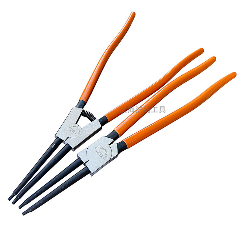 挡圈钳 卡簧钳直头弯头两用外卡内卡簧钳轴用孔用18寸特大号450mm