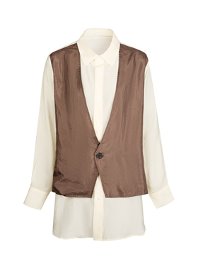 SELAH 复古马甲拼接设计感上衣 S5C212009