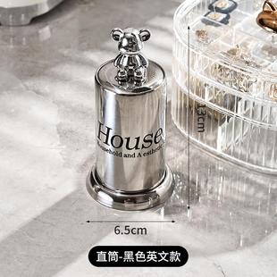 按压式 不锈钢牙签盒家用创意新款 牙签筒高颜值自动弹出牙签罐