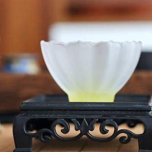 故宫文创个人创意琉璃品茗杯家用莲花主人杯茶盏女士粉色茶杯