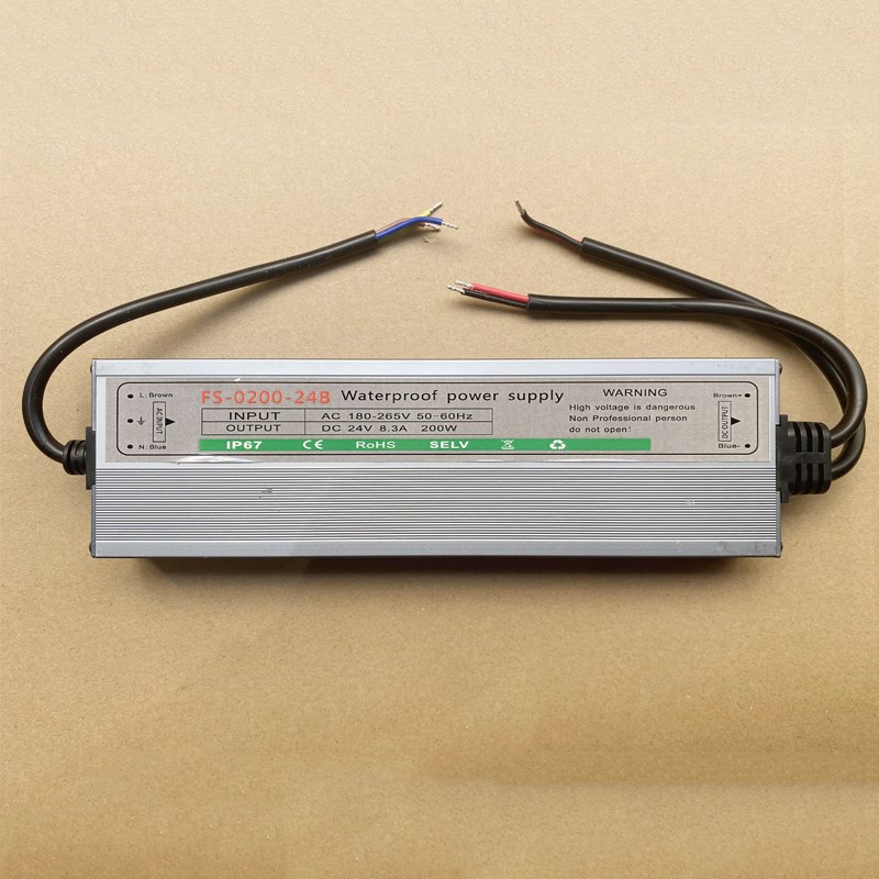 led防水开关电源220v变转24V伏直流C500w洗墙灯400w户外变压器300