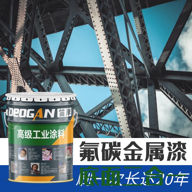 氟碳漆金属漆户外防锈漆栏杆外墙防腐面漆铁门彩钢瓦X翻新漆镀锌