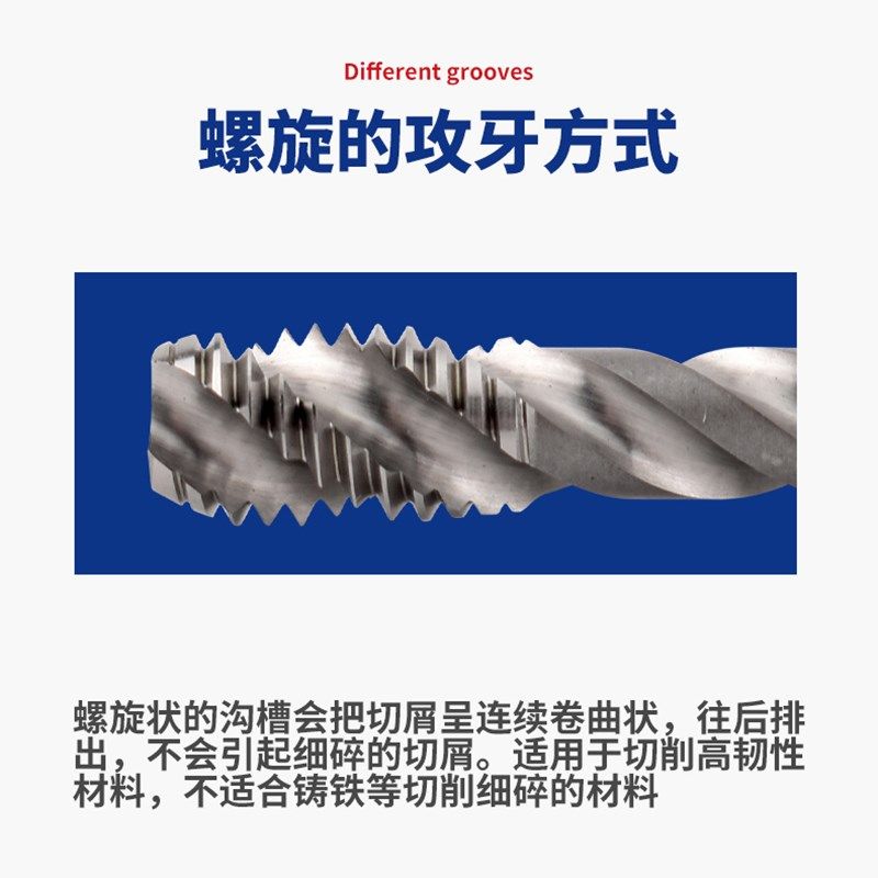 DIN德标螺旋丝锥M2/4/6/8/12美制CPM粉末难切削机用丝攻UNC1/4-20,五金/工具,机用丝锥,淘宝优惠券,粉丝福利购,淘宝优惠卷