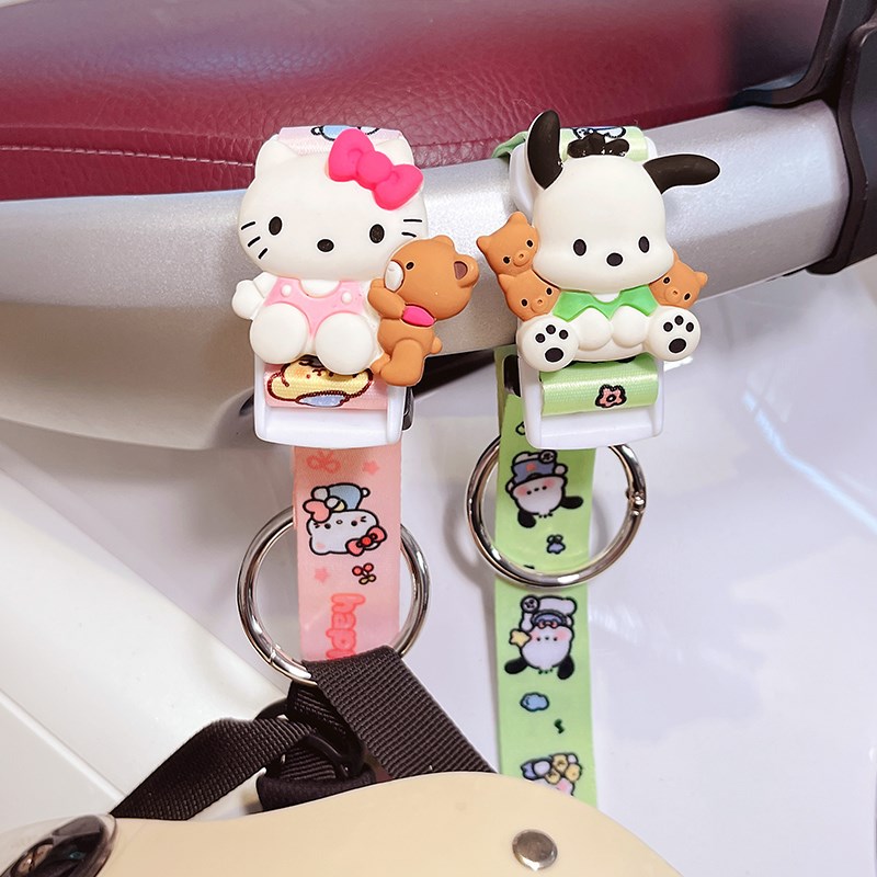 电动车挂钩强力承重头盔挂扣可爱卡通卡皮巴拉婴儿车多功能挂物钩