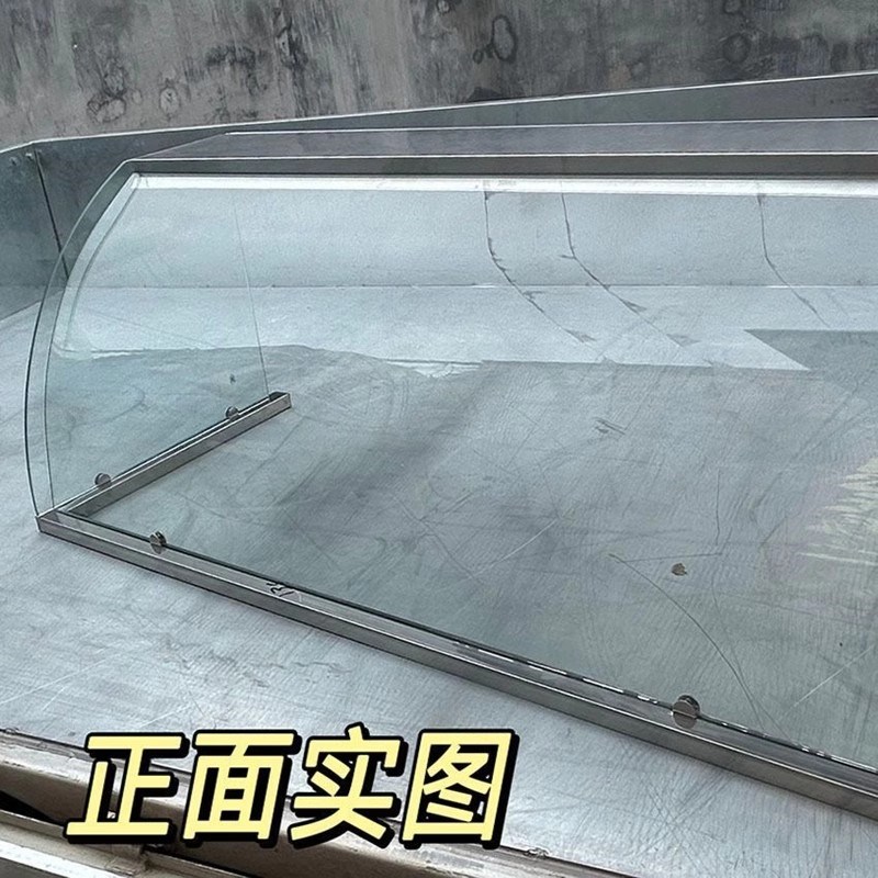 玻璃罩子透明展示罩小吃车玻璃z罩长方形凉菜展示柜冷藏保鲜柜商