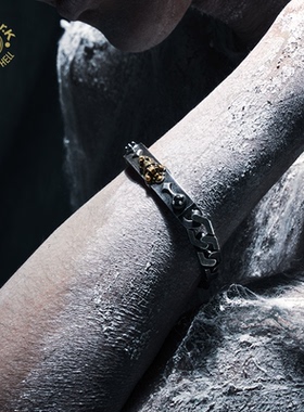 Arthur.K 道化师系列手工做旧925银御护皇冠骷髅小丑手链不限量