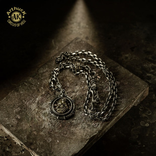 Arthur.K日本原创手工做旧925银项链小丑项个性 复古饰品 创意个性