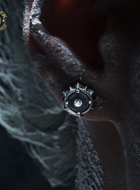 Arthur.K 洞察系列日本原创手工做旧925银男女全知・省耳饰不限量