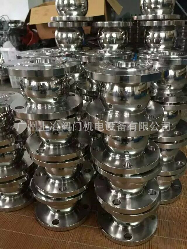供应卫生级球形三片式止回阀 不锈钢304法兰单向阀 法兰焊接阀门