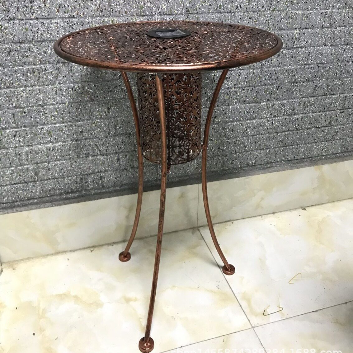 太阳能铁艺镂空户外投影灯强光