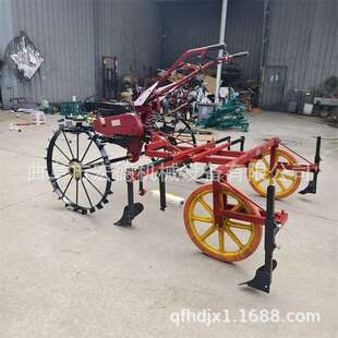 柴油手扶铺膜机农用人力小型覆膜机汽油起垄地膜覆盖机