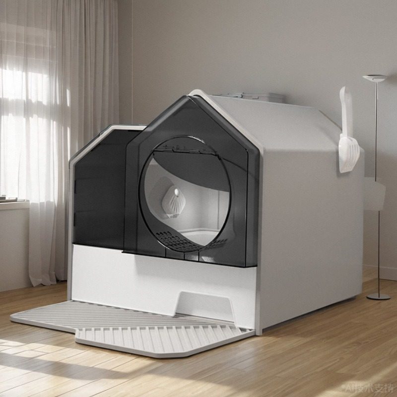 猫砂盆全封闭超大号防臭猫厕所防外溅封闭式猫沙盆大号猫屎盆幼猫