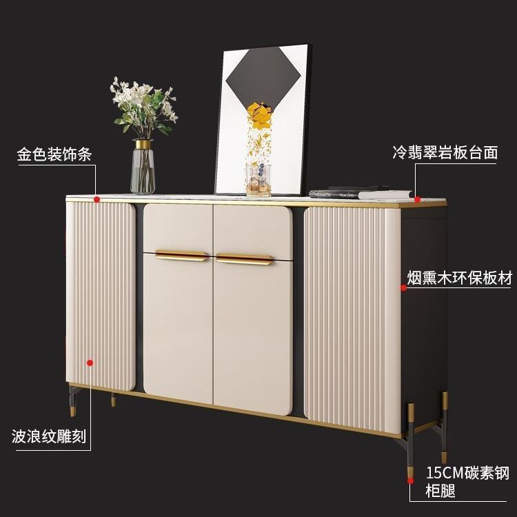 轻奢餐边柜客厅靠墙玄关柜现代简约边柜厨房橱柜阳台储物置物鞋柜