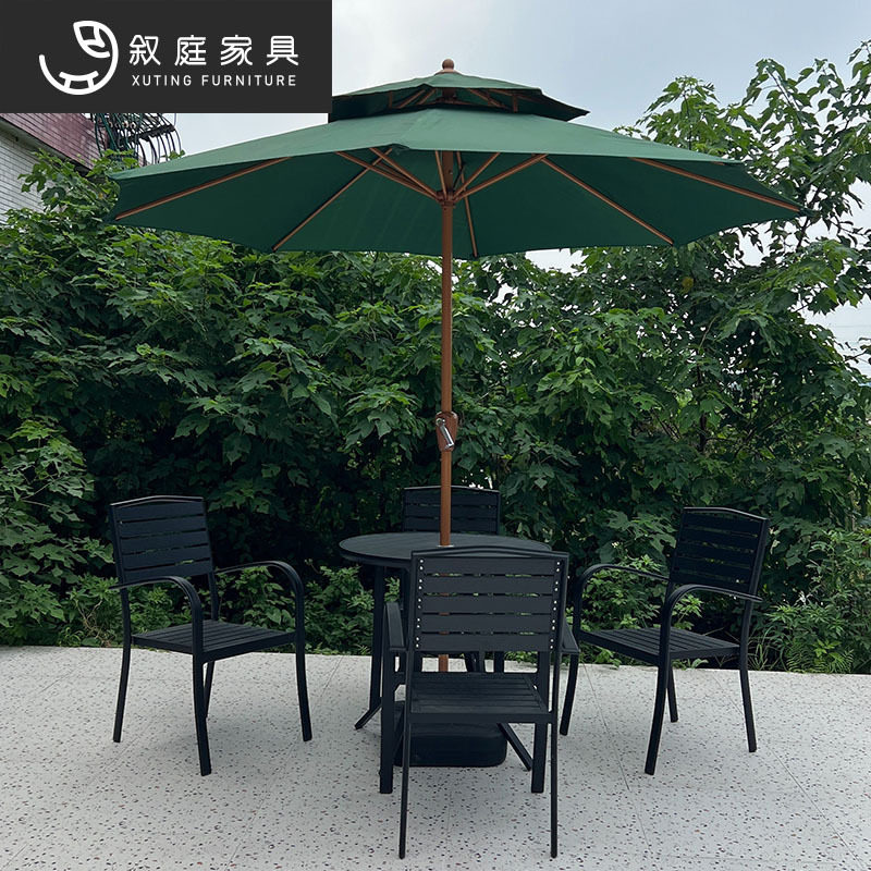 户外庭院藤椅花园阳台休闲椅简约室外露台咖啡厅外摆藤编桌椅组合