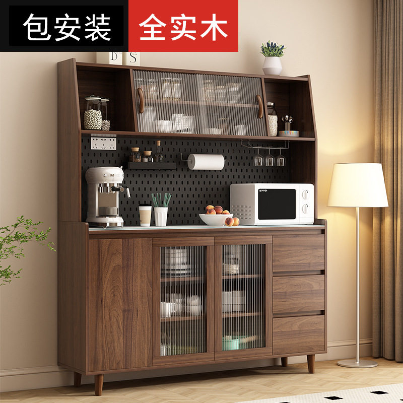 新中式实木收纳餐边柜