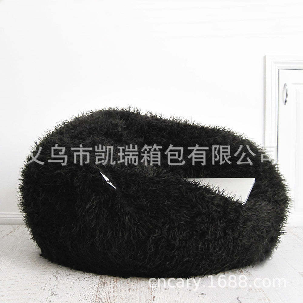 跨境beanbag沙发豆袋毛绒书房电脑懒人沙发可爱圆形沙发卧室椅子