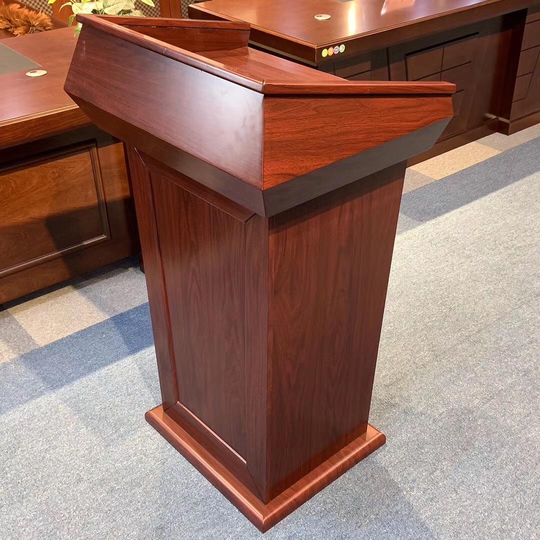 现货讲台会议室演讲发言台培训机构演讲台简约学校多媒体教室讲台