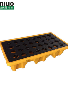 FT02防泄漏托盘 工厂承重2桶防渗漏托盘叉车搬运200L桶防盛漏托盘