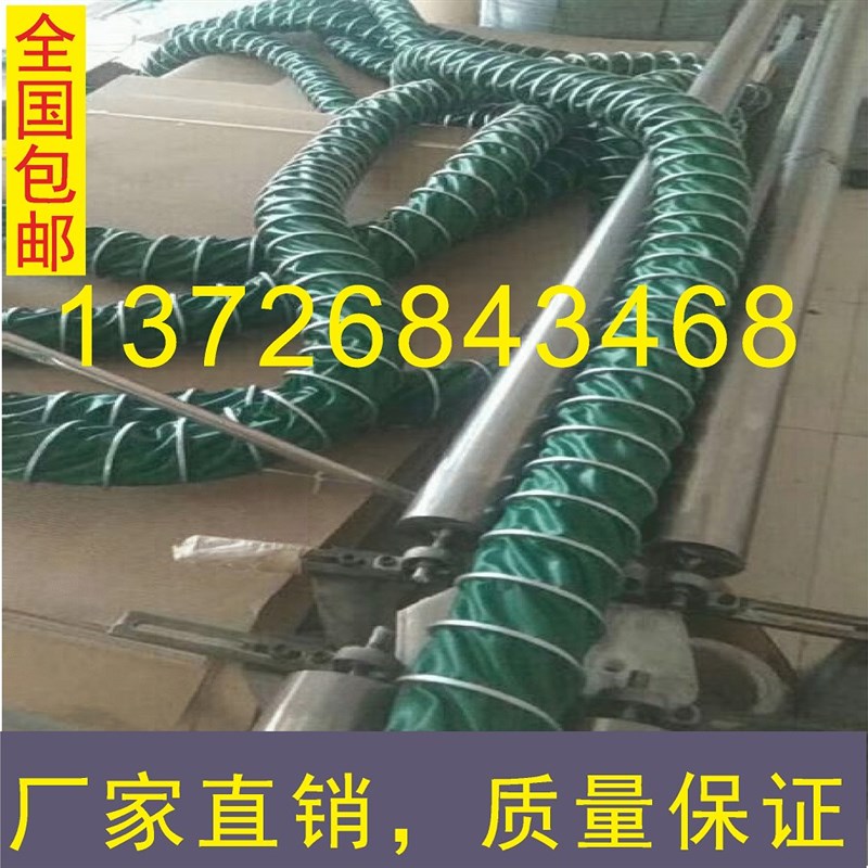 耐高温通风管 口径100-400mm尼龙布带钢丝伸缩软管防火阻燃排风管