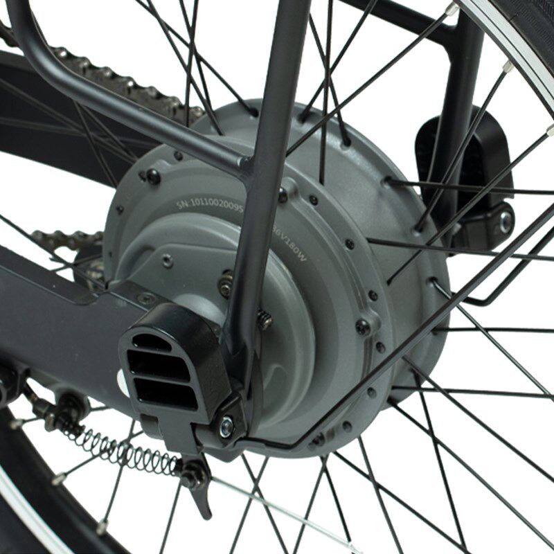 骑记电动自行车脚踏板山地车折叠后踏板单车脚蹬骑行配件黑色一对