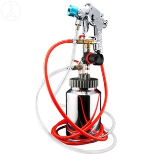 。水泡水多d彩喷枪w-77压力锅桶仿石漆喷枪头水包水多彩漆枪涂喷