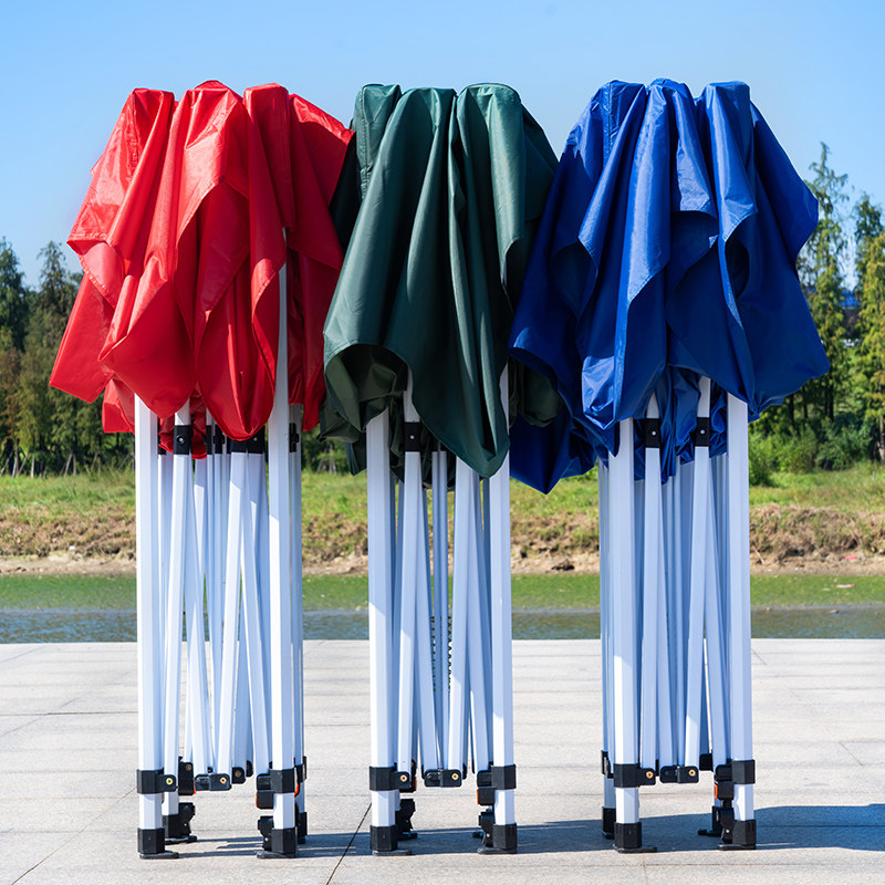 四脚户外帐篷摆摊用太阳大伞四角雨棚遮阳棚折叠式防雨棚子遮雨篷
