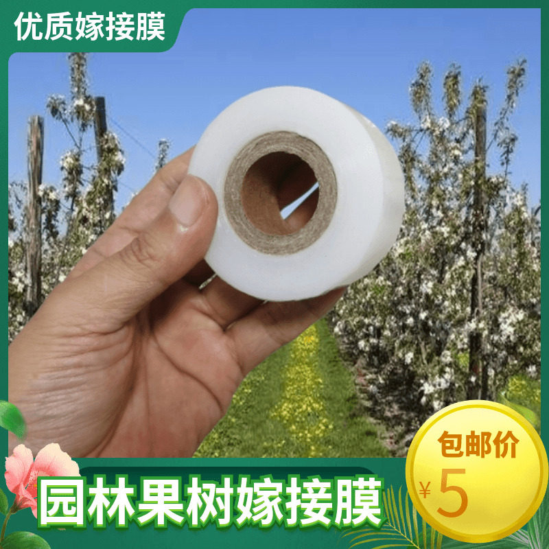 嫁接膜专用膜PE无需打结薄膜嫁接绑带果树苗木包扎带自粘膜枝接膜