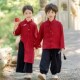 儿童汉服喜庆红色国风唐装 男女宝宝秋冬礼服幼儿园中秋国庆演出服